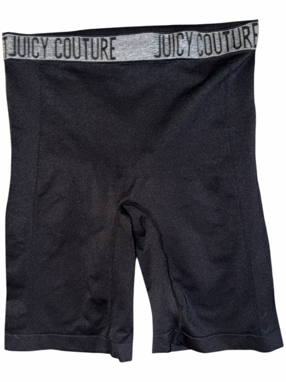 Juicy Couture Black Ribbed Logo Shorts